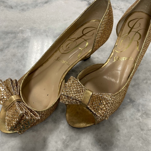 J. Renee Peep Toe Formal Wedge Sz: 5.5 - Picture 7 of 7